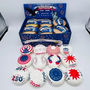 Patriotic USA theme stress relief buns set for 250th anniversary celebration