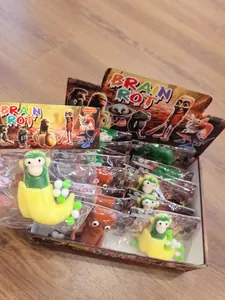 Collezione di strani giocattoli squishy a tema Brain Rot in confezione di vendita