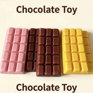 Realistic Chocolate Bar Slow Rebound Squishy Toy Sensory Stress Relief PU Foam Food Simulation Decompression Toy For Kids Adults