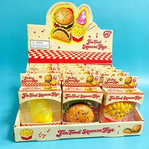 Προσομοίωση Fast Food Squishy Παιχνίδι Χάμπουργκερ Τάκο Πατάτες Τηγανητές Παγωτό Παιχνίδι Ανακούφισης Άγχους Αργής Επαναφοράς