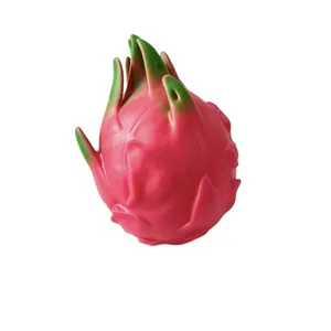 Macro detail of a realistic pink dragon fruit squishy toy stress relief flour ball