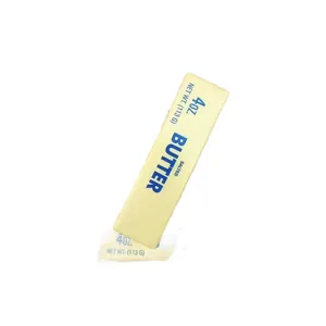 Realistic slow rebound PU foam butter stick squishy toy for stress relief and sensory play