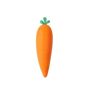Giocattolo squishy carota di simulazione per alleviare lo stress in arancione e verde