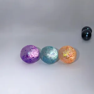 Glitter stress balls set with aurora sequins for anxiety relief and sensory play