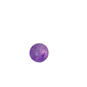 Purple stress relief squeeze ball toy with aurora glitter sequins and slow rebound effect
