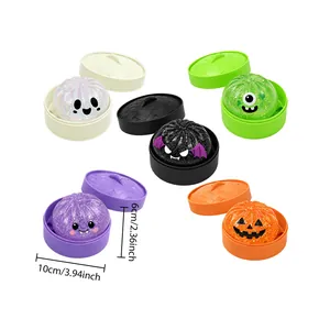 Set di giocattoli squishy baozi a tema Halloween con dimensioni in centimetri e pollici