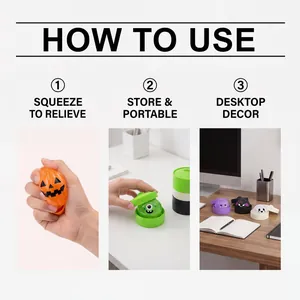 Giocattoli antistress di Halloween per scrivania, ideali da premere e decorare.