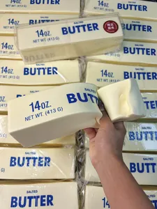 Macro shot of a realistic salted butter slow-rebound squishy toy