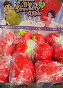 Confezione da dodici giocattoli antistress a forma di fragola in scatola colorata