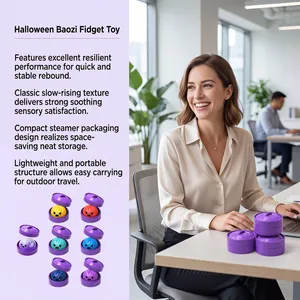 Halloween Baozi Fidget Toy Set mit langsam steigender Textur zum Stressabbau