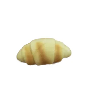Realistic croissant shaped slow-rebound squishy bread toy for stress relief and fun