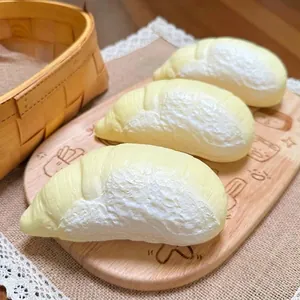 Realistic durian-shaped slow rebound squishy stress relief toy on wooden display board