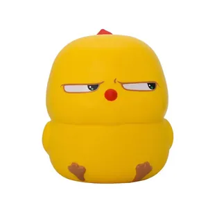 Funny yellow chicken squishy toy with slow rebound foam for effective stress relief