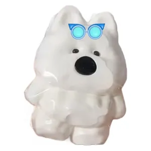 Schattig West Highland White Terrier knijpspeeltje witte puppy stressverlichting figuur