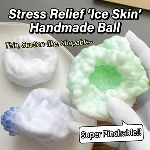 Giocattolo Squishy Fatto a Mano in PVC Morbido Sfera di Decompressione Antistress Sensoriale per Ufficio Scuola Casa Adulti