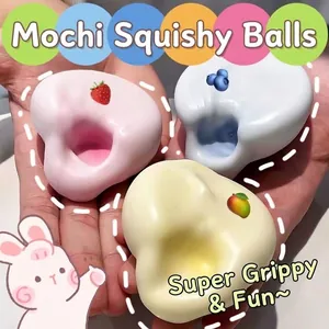 Handgemaakte Mochi Squishy Speeltje Zachte Trage Terugslag Stressverlichting Sensorisch Fidget Speelgoed Voor Volwassenen TPR