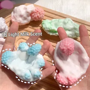 Jouet Balle Anti-Stress en TPR Mochi Squishy Doux Parfumé Jouet à Presser Pour Adultes Enfants Bureau Cadeau