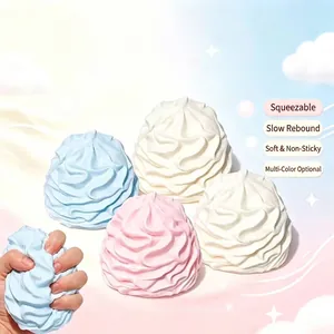 Simulation Cream Swirl Squishy Squeeze Toy Cute Soft Slow Rebound Sensory Vent Toy For Stress Relief Portable Fidget Toy Office Desktop Decor Gift