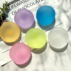 Εύπλαστη Ματ Μπάλα Αποσυμπίεσης Squishy Υψηλής Διαφάνειας Ανακούφιση από το Στρες TPR Βαζελίνη Λάδι Καρύδας Παιχνίδι για Ενήλικες Εφήβους