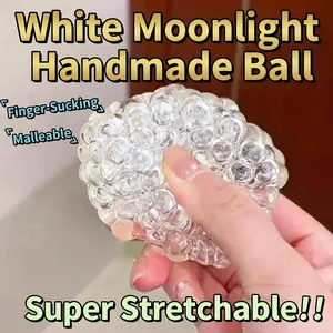 Transparenter handgefertigter Stressabbau-Quetschball mit hoher Elastizität und Plastizität