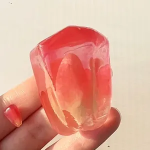Realistic red pomegranate pulp squishy toy detail for stress relief and relaxation