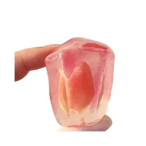 Realistic translucent pomegranate seed squishy toy for stress relief and sensory fun