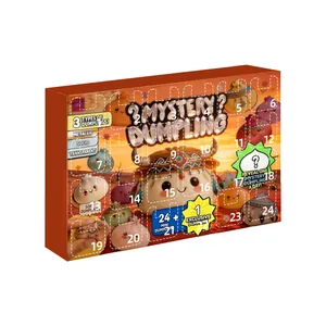 Boîte mystère calendrier de l'avent boulettes avec 24 mini jouets squishy fidget