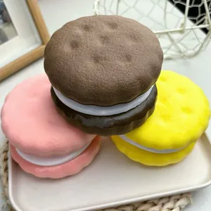 Realistic cookie slow rebound squishy stress relief toy set in three colors