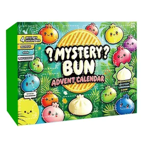 Calendario dell'avvento Mystery Bun Squishy con 24 splendide finestre a sorpresa