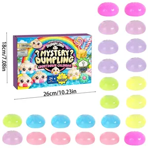 Calendrier de l'avent boulettes mystères squishy fidget toy pour enfants et adultes stress