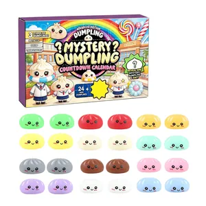 Calendario de cuenta atrás Mystery Dumpling con 24 juguetes squishy