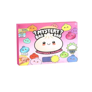 Mystery Bao Bao 24-day countdown calendar box featuring various cute squishy toys