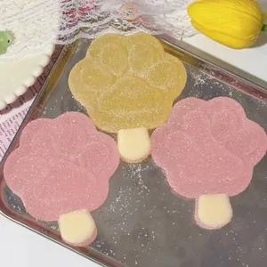 Creative cat paw ice pop squishy toy with sugar texture for stress relief and sensory play