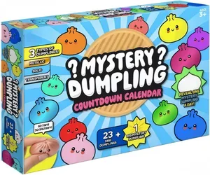Mystery Dumpling aftelkalender met 24 zachte decompressie speeltjes voor dagelijks plezier