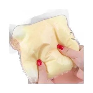 Giant cream cheese squishy toy with fluid texture for stress relief and fun sensory play