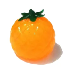 Pelota de agua con forma de piña naranja, juguete sensorial para aliviar estrés