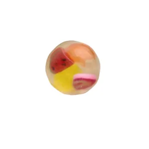Balle anti-stress transparente aux fruits avec tranches de pastèque pour la détente