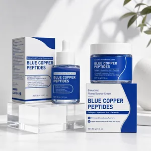 Set per la cura della pelle con peptidi di rame e bakuchiol, siero 30ml e crema 50g