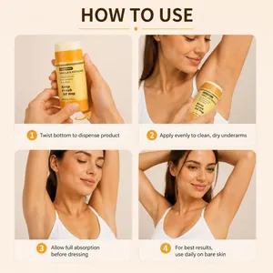 Guide d'utilisation du déodorant à l'acide kojique et au curcuma pour aisselles