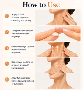 Step-by-step application guide for neck barrier repair cream for daily skincare