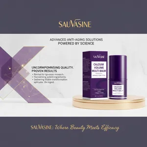 SAUVASINE Calcium Volume Multi Balm Stick mit Anti-Aging-Eigenschaften in violetter Packung