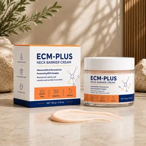ECM-PLUS Neck Barrier Cream 50g for advanced skin renewal and smoothing wrinkles