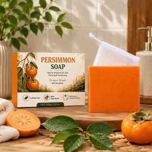 Pain de Savon à la Plaquemine Avec Beurre de Karité Vitamine E Pour Élimination des Odeurs Nettoyage Hydratant Peau Sèche