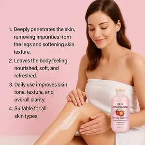 Crema corpo alla fragola per il resurfacing, formula nutriente da 200ml per ogni pelle.