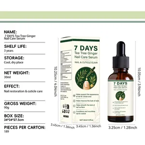 Tea tree ginger nail care serum 30ml for repair and cuticle treatment
