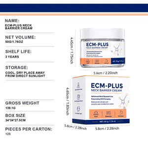 ECM-PLUS Neck Barrier Cream 50g skin firming repair treatment with professional packaging