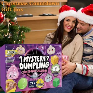 Calendario avvento giocattolo squishy mistero dumpling 24 giorni regalo conto rovescia