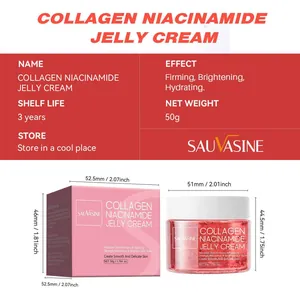 Sauvasine 50g collagen niacinamide jelly cream dimensions and benefits overview