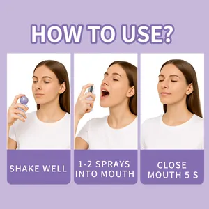 Guía paso a paso que muestra cómo usar el spray bucal probiótico con detalle