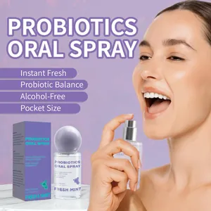 Spray bucal de probióticos con menta para un aliento fresco y duradero al instante